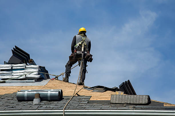 Professional Roof Replacement technician working in Alma, CO